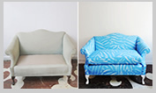 sofa antes e depois